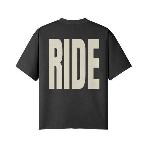 T-Shirt RIDE Rückseite Faded Black