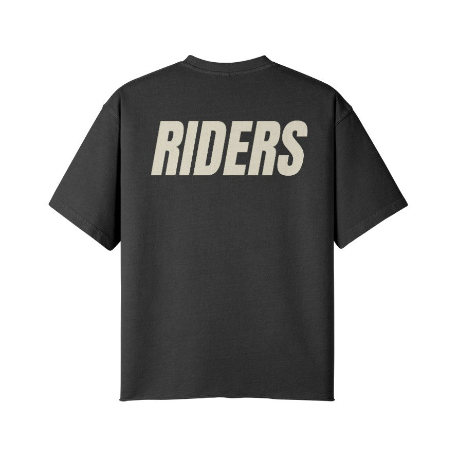 T-Shirt RIDERS Rückseite Faded Black