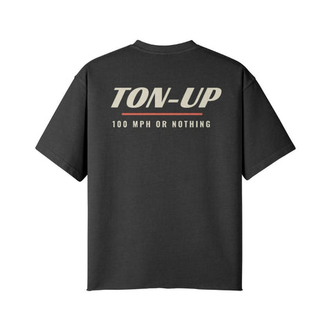 T-Shirt TON-UP Rückseite Faded Black